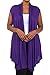 Womens Plus Size Waterfall Open Front Draped Sleeveless Cardigan Vest