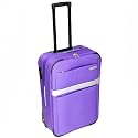 L. Lambertazzi Small 20 Inch Cabin Approved Suitcase (Purple)