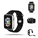 Apple Watch Band - ZCGYLP Sport Style Replacement iWatch Strap Soft Silicone for Apple Wrist Smart Watch (38mm Models, Classic Black)
