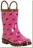 Western Chief - Kid's Pink Tiny Horses Rain Boots