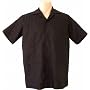 Men's Guayabera Shirt - Cool Mexican, Cuban Wedding and Cigar Clothing, 100% Irish Linen Black-Pleated - Formal Pleating