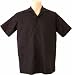 Men's Guayabera Shirt - Cool Mexican, Cuban Wedding and Cigar Clothing, 100% Irish Linen Black-Pleated - Formal Pleating