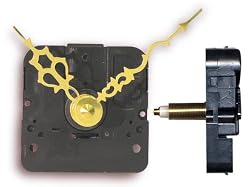 Mini Quartz Clock Motors & Hands (Qty 5)