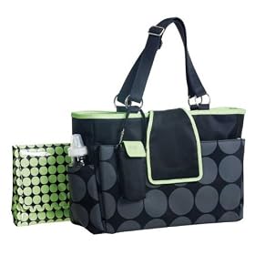 Buy Out 'n About Tonal Dot Diaper Bag by Carter's - Green Dot by Carters
