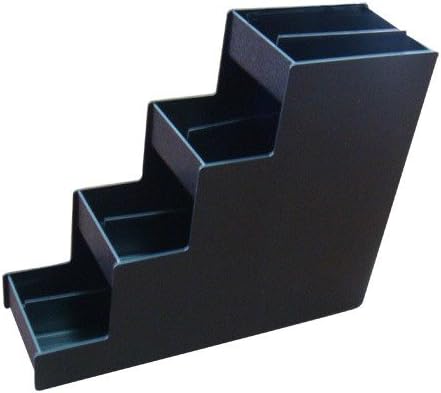 Coffee Condiment Organizer Size 20 1/2 x 7 1/4 x 16 1/4 Inches, Color Black