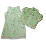 Hartstrings - Girls Sleeveless Dress, Light Green