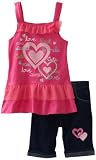Young Hearts Girls 4-6x 2 Piece Love Bermuda Set