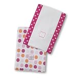 SwaddleDesigns Baby Burpies (set of 2) - All Colors SWD_BB Styles: Multi Dots Fushia Heart