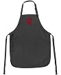 Indiana University Apron NCAA College Logo Black IU Logo TOP RATED for Grilling, Barbecue, Kitchen and Cooking Best Unique Gifts for a Man, Men, HIM HER Women, Ladies. GIFT IDEA!