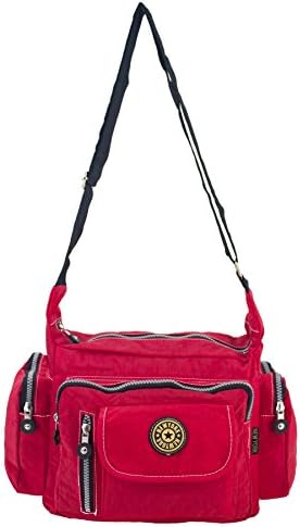 AMICA New York Travel Gear Uni-Sex Ultra Light Multi-Pocket Crossbody Bag