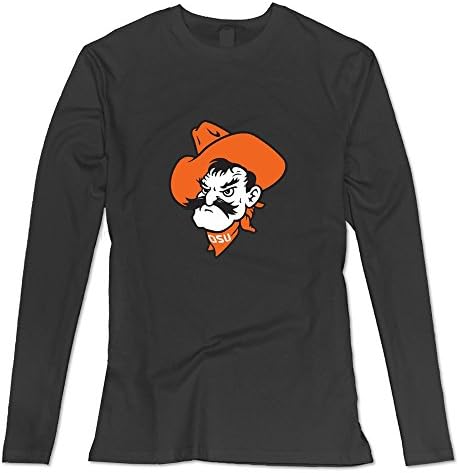 JUJ Women's Oklahoma State Cowboys 100% Cotton Tshirt Black XX-Large