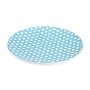Set of 4 Melamine Polka Dot Party Plates - BLUE