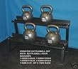 Monster Kettlebell with DVD & 2-tier 40 Rack: 125,150,175,200 LB(56, 68, 80, 92KG) World Heaviest set.
