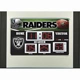 Oakland Raiders Scoreboard Desk & Alarm Clock