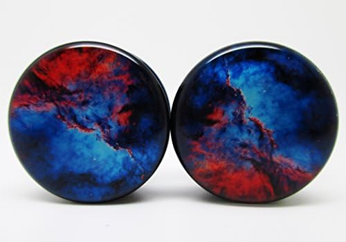 5/8" (16mm) Nebula - Galaxy - Outer Space Ear Plugs - Acrylic Screw-On