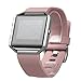 Fitbit Blaze Accessory Band, Classic, Pink, Large, V-Moro Silicon Bracelet Strap Replacement Band for Fitbit Blaze Smart Fitness Watch (Classic, Pink, Large)