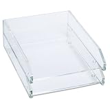 KTKAD15 - Clear Acrylic Double Letter Tray