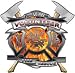 12 Volunteer Firefighter Inferno Maltese Cross Decal with Axes REFLECTIVE