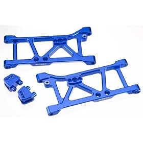 Team Integy Heavy Duty Rear Suspension Arm Set, Blue: RC8 from Suspension Sets