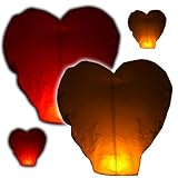 Outdoor Living : Glo-Lantern Valentine Heart 4-Pack Sky Lanterns