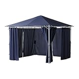 Ikea Karlso Gazebo with Curtains Blue