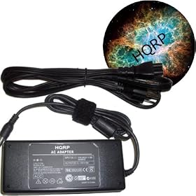 HQRP Laptop Charger for Toshiba Portege 4000 4010 M200 M400 R200 Notebook Replacement AC Adapter + High Quality Power Cable + HQRP Mousepad