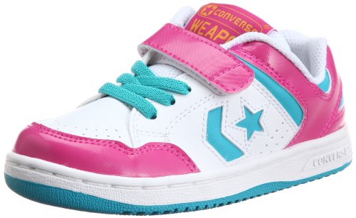 [�R���o�[�X] CONVERSE CONVERSE KID'S WEAPON KIDS WEAPON WH/PK/TQ (�z���C�g/�s���N/�^�[�R�C�Y/12)