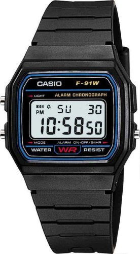 Casio -F-91W-1YER - Montre Homme- Quartz digitale - Chronographe - Bracelet Plastique