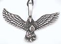 DON'T TREAD ON ME EAGLE Silver Tone PEWTER Pendant Necklace
