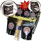 Jos Fauxtographee Realistic - Shiatsu Lhasas Doggie Curled up on Blanket Twice on Page Close Up and Full View - Coffee Gift Baskets - Coffee Gift Basket