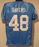 Gale Sayers Autographed/Hand Signed Kansas Jayhawks Mesh Size XL Jersey w/Kansas Comet