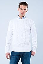Vintage Washed Cable Crewneck Sweater