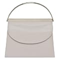 La Regale Metal Handle Evening Bag - Silver