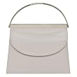 La Regale Metal Handle Evening Bag - Silver