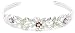 Sterling Silver Amethyst, Garnet & Peridot Flower Cuff Bracelet, 7.25