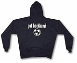 Got Beckham? Soccer Ball Logo Men's Hoodie Sweat Shirt Small thru 4XL