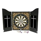 CQ Tour Player Darts Board, plus Darts and Cabinet