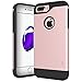 iPhone 7 Plus Case, LK [Armor Shield] Shock Absorbent Dual Layer Hard PC Cover + TPU Inner Hybrid Defender Case For Apple iPhone 7 Plus (Rose Gold)