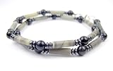 Men's Gemstone Necklaces In Sterling Silver, Beaded W/ Gorgeous Blue T...