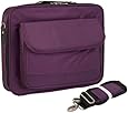 17 inch Purple Notebook Laptop Shoulder Messenger Bag / Carry on Briefcase