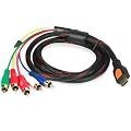 HDMI Male to 5 RCA RGB Audio Video AV Component Cable