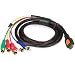HDMI Male to 5 RCA RGB Audio Video AV Component Cable
