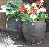 recycled tyre garden planter - Dia. between 22cm - 26cm