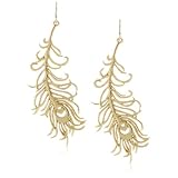 gorjana Peacock Gold-Plated Large Pendant Earr