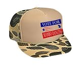 VOTE FOR MAMBO DANCING Adult Mesh Back Cap / Hat Brown Camo
