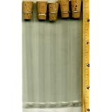 20, NEW, Glass, MINI VIAL, MINI, CLEAR, TINY VIAL, STORAGE BOTTLES, VIALS, are 4 TALL x 3 8 ACROSS with, 20, CORKS,... by BOTTLES, VIAL