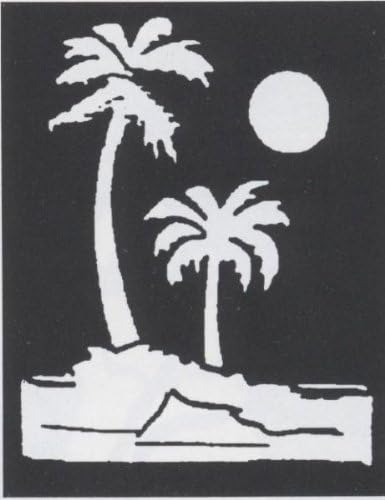 WMU Stencil Palm Trees Brass
