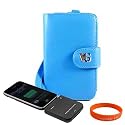 ITouch Accessory Kit for Apple iPod touch 8GB 32GB 64G 3rd 3G Generation NEWEST MODEL , Includes: Blue VG Brand Permium Durable Leather Flip Wallet Carrying Case + Ipod touch Mobile Battery Charging Station + Orange Vangoddy TM, VG Wrist Band!!!