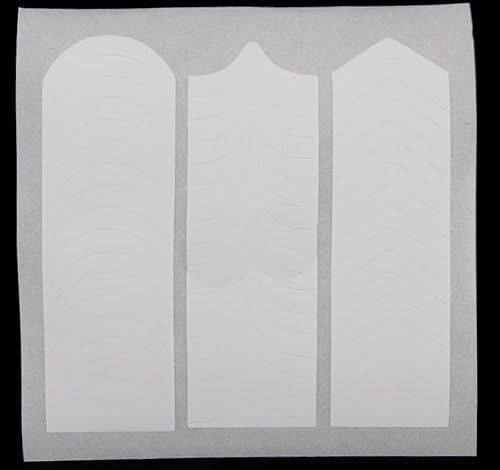 Xx Shop Nail Art Designs French, Chevron & Teardrop Nail Tip Guides Stickers (Pack of 10) (AA)
