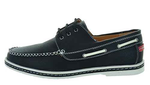 Bruno HOMME MODA ITALY PUPPI-1 Men's Loafer Summer Imported Driving Casual Moccasin Lace Up Boat shoes